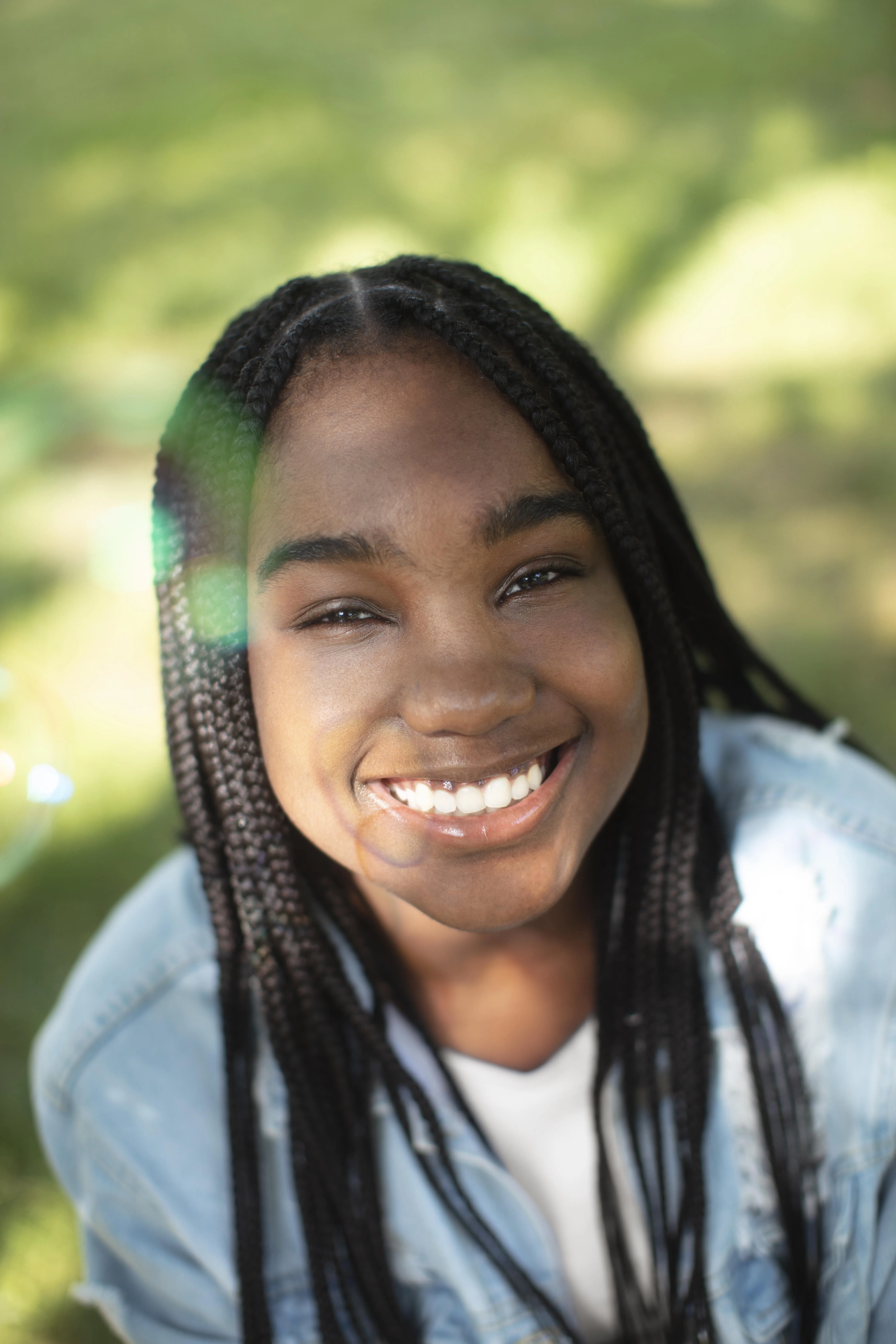 Confident teenager with healthy smile